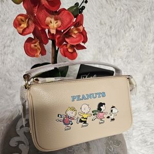 NEW!! Coach X Peanuts Nolita 19 Wristlet Snoopy and Friends Skating